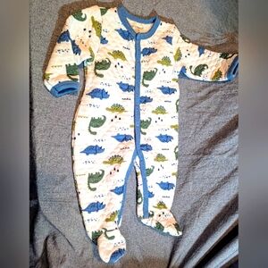 Baby Views Sz 6-9 Dinosaur Print Kids One Piece